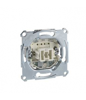 Merten mechanizm łącznika 2-biegunowego z sygnalizacją załączenia, podtynkowy, zaciski bezśrubowe MTN3102-0000