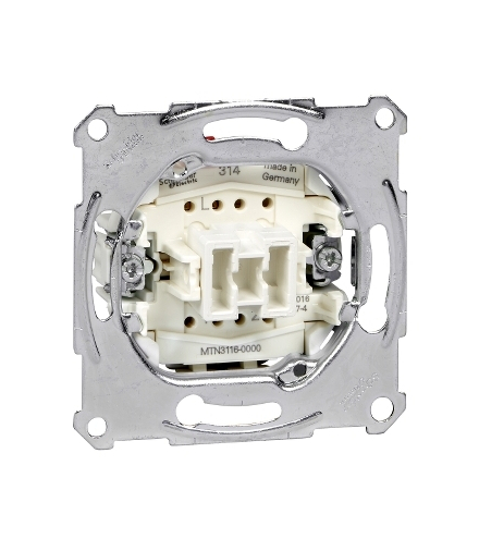 Merten Mechanizm łącznika schodowego zacisk bezśrubowy 250VAC 10A