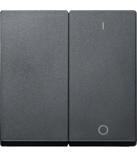 Merten Klawisz System M podwójny z oznaczeniem ''0/1'' antracytowy