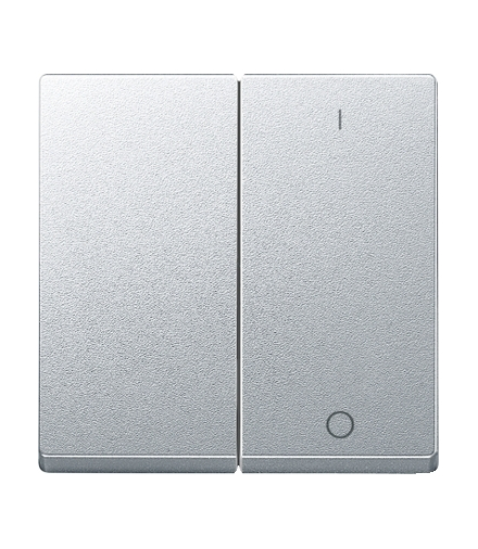 Merten Klawisz System M podwójny z oznaczeniem ''0/1'' aluminium