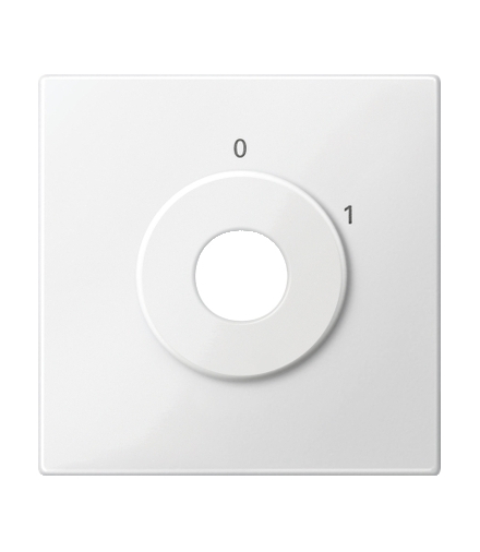 Merten Płytka centralna System M łącznika na klucz oznaczony I/O biały polarny