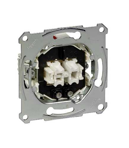 Merten mechanizm łącznika świecznikowego z podświetleniem, podtynkowy, zaciski bezśrubowe, 250V 10A