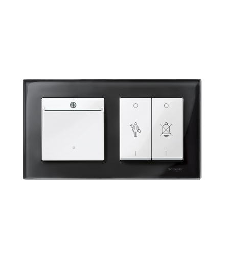 Merten Płytka centralna łącznika hotelowego biały polarny System M