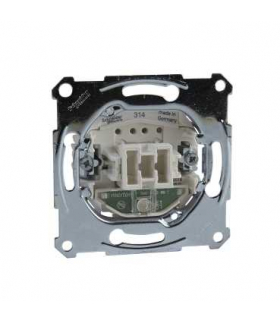 Merten Mechanizm przycisku podświetlenie zacisk bezśrubowy 250VAC 10A