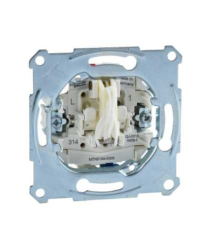 Merten mechanizm łącznika cięgnowego, 1-biegunowego, podtynkowy, 10 A, AC 250 V, zaciski bezśrubowe