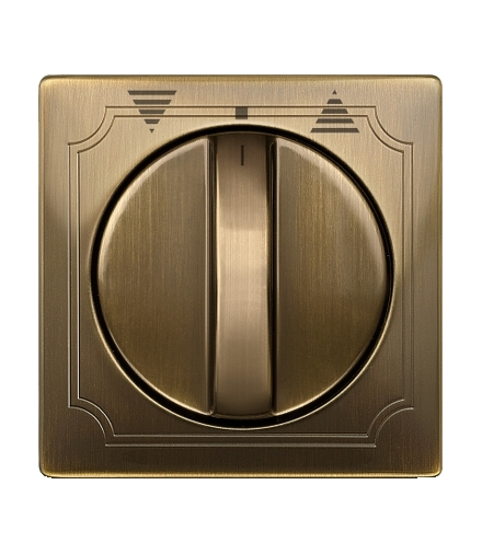 Merten Płytka centralna System D łącznika żaluzjowego obrotowego mosiądz antyk