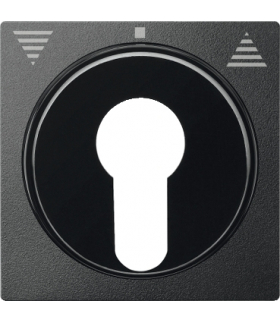 Merten Płytka centralna System M żaluzjowy obrotowy na klucz antracytowy