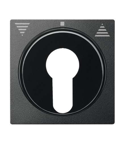 Merten Płytka centralna System M żaluzjowy obrotowy na klucz antracytowy