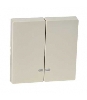 Merten Klawisz System M podwójny z okienkiem sygnalizacyjnym kremowy