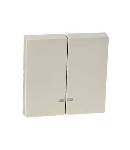 Merten Klawisz System M podwójny z okienkiem sygnalizacyjnym kremowy