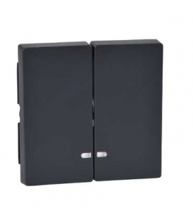 Merten Klawisz System M podwójny z okienkiem sygnalizacyjnym antracytowy