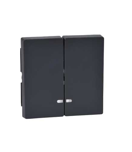 Merten Klawisz System M podwójny z okienkiem sygnalizacyjnym antracytowy