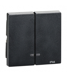 Merten Klawisz System M podwójny IP44 z okienkiem sygnalizacyjnym antracytowy