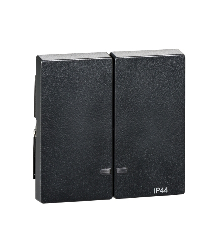 Merten Klawisz System M podwójny IP44 z okienkiem sygnalizacyjnym antracytowy