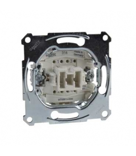 Merten Mechanizm łącznika dwubiegunowego zacisk bezśrubowy 250VAC 16A