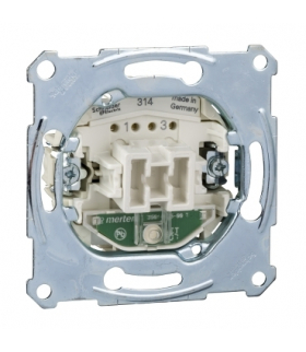 Merten Mechanizm łącznika krzyżowego podświetlenie zacisk bezśrubowy 250VAC 16A
