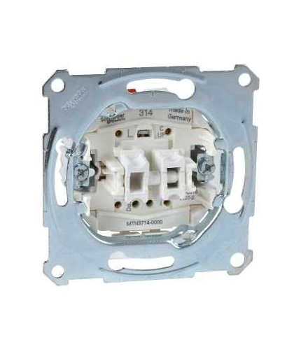 Merten mechanizm łącznika żaluzjowego ze stykiem dodatkowym 10A 250V