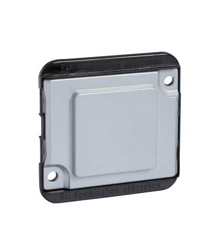 Merten Wandaloodporny - Mechanizm z płytką centralną zaślepki aluminium