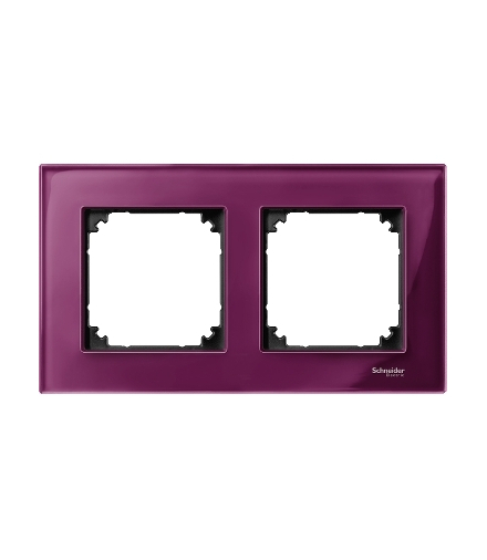 Merten Ramka M-Elegance szkło podwójna rubinowy