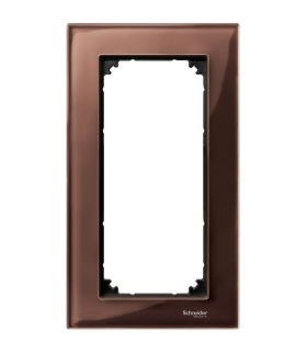 Merten Ramka M-Elegance szkło podwójna bez poprzeczki mahoniowy