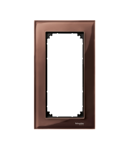 Merten Ramka M-Elegance szkło podwójna bez poprzeczki mahoniowy