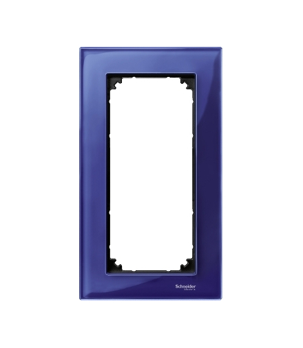 Merten Ramka M-Elegance szkło podwójna bez poprzeczki szafirowy