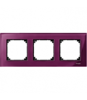 Merten Ramka M-Elegance szkło potrójna rubinowy