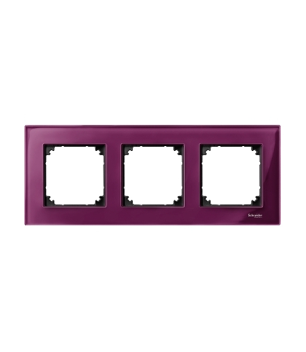 Merten Ramka M-Elegance szkło potrójna rubinowy