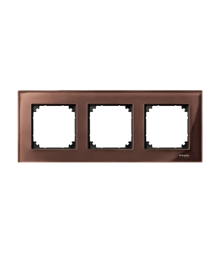 Merten Ramka M-Elegance szkło potrójna mahoniowy