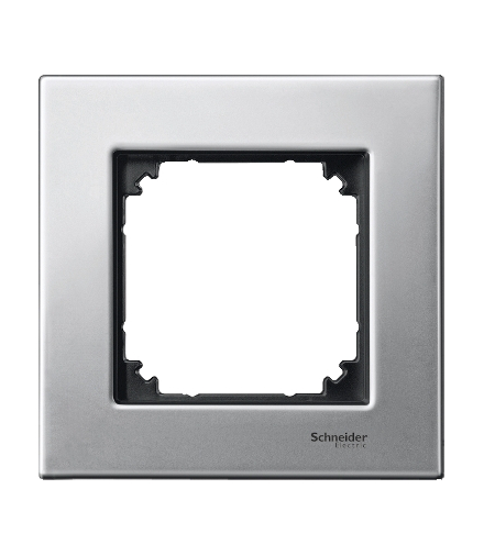 Merten Ramka M-Elegance metal pojedyncza srebrny platynowy