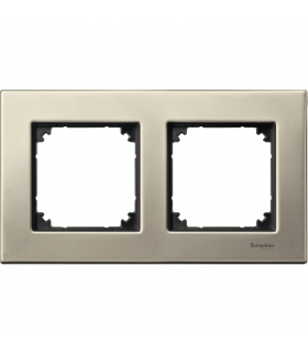 Merten Ramka M-Elegance metal podwójna tytanowy