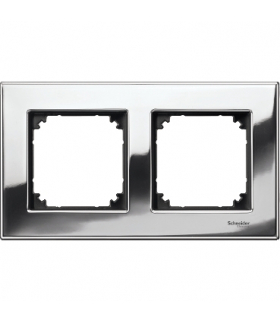 Merten Ramka M-Elegance metal podwójna chrom