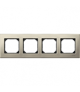 Merten Ramka M-Elegance metal czterokrotna tytanowy