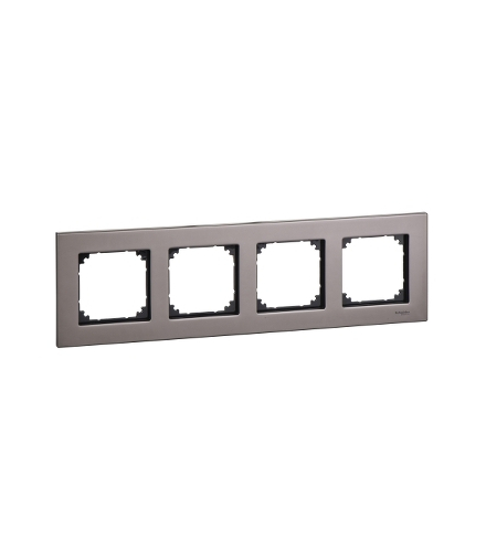Merten Ramka M-Elegance metal czterokrotna szary metaliczny