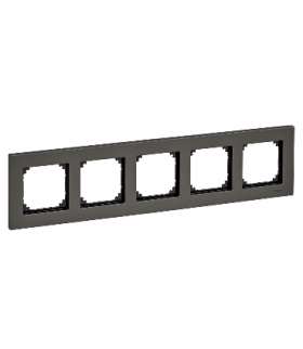 Merten Ramka M-Elegance metal pięciokrotna szary metaliczny