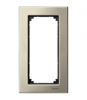 Merten Ramka M-Elegance metal podwójna bez poprzeczki tytanowy