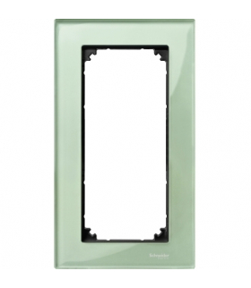 Merten Ramka M-Elegance szkło podwójna bez poprzeczki szmaragdowy