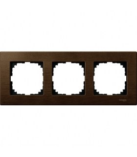 Merten Ramka M-Elegance Drewno potrójna orzech