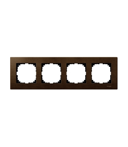 Merten Ramka M-Elegance drewno czterokrotna orzech