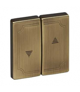 Merten Klawisz System D żaluzjowy mosiądz antyk