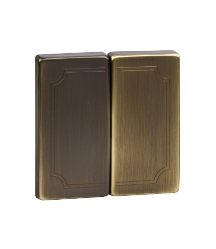 Merten Klawisz System D podwójny mosiądz antyk