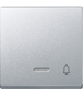 Merten Klawisz z lampką sygnalizacyjną i oznaczeniem „dzwonek”, aluminium, system M