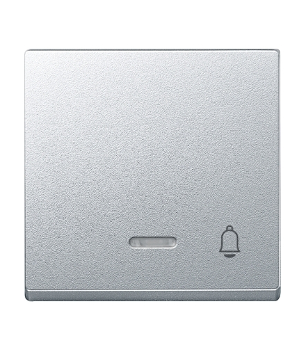 Merten Klawisz z lampką sygnalizacyjną i oznaczeniem „dzwonek”, aluminium, system M