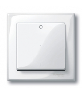 Merten Klawisz System M pojedynczy z oznaczeniem ''0/1'' biały polarny