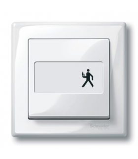 Merten Klawisz System M pojedynczy z polem opisowym kremowy