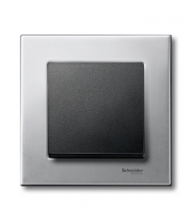 Merten Klawisz System M pojedynczy z polem opisowym antracytowy