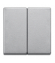 Merten Klawisz System M podwójny aluminium