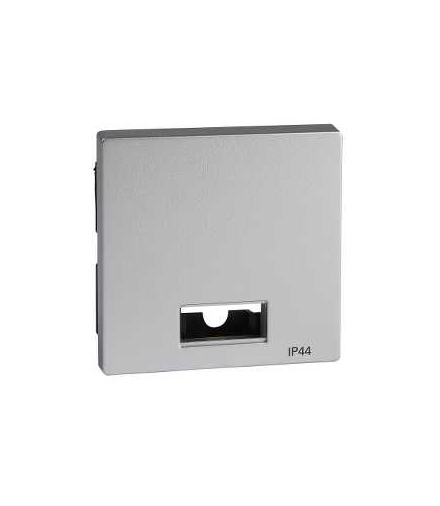 Merten Klawisz System M pojedynczy IP44 z dużym okienkiem aluminium
