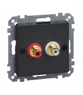 Merten Gniazdo wtykowe złącza audio, antracyt, system M