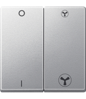 Merten Klawisz System M łącznika wentylatora aluminium